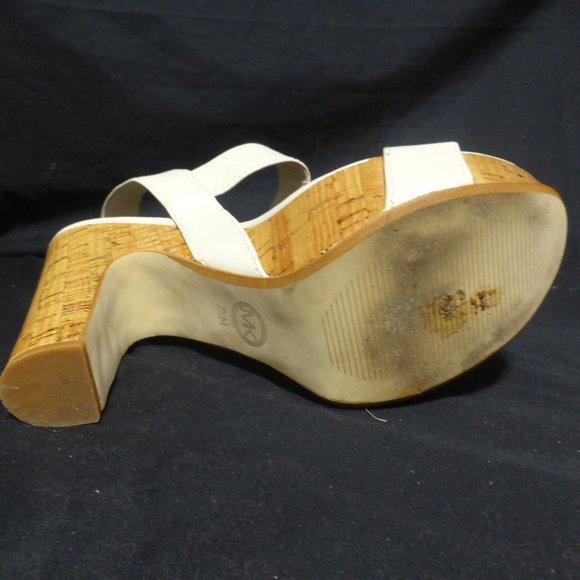 MICHAEL KORS, MK, high heel shoes, strap and buckle fastened, 7.5 M, GUC - Picture 15 of 15